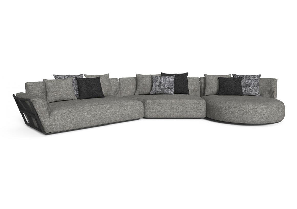 Finish - Graphite Frame Dark Gray Cushions