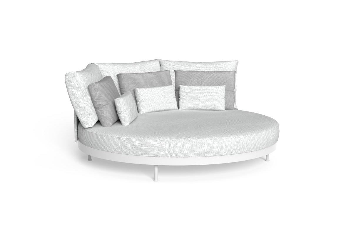 Finish - White Frame Silver Cushions