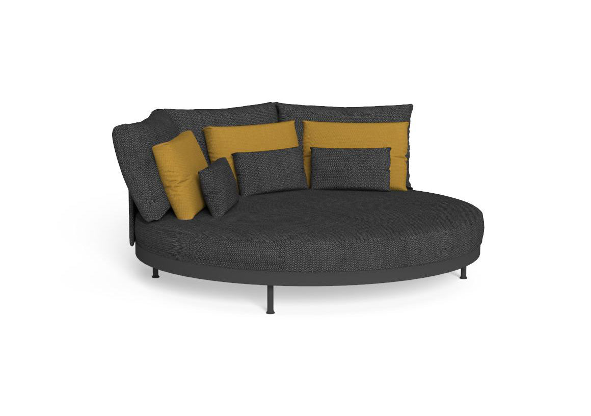 Finish - Graphite Frame Dark Gray Cushions
