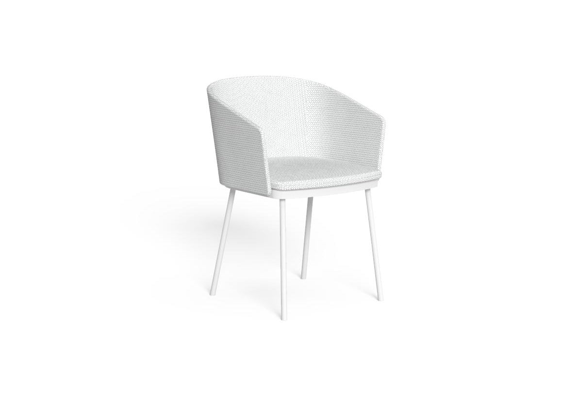 Finish - White Frame Silver Cushions