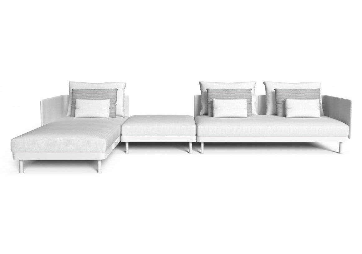 Finish - White Frame Silver Cushions