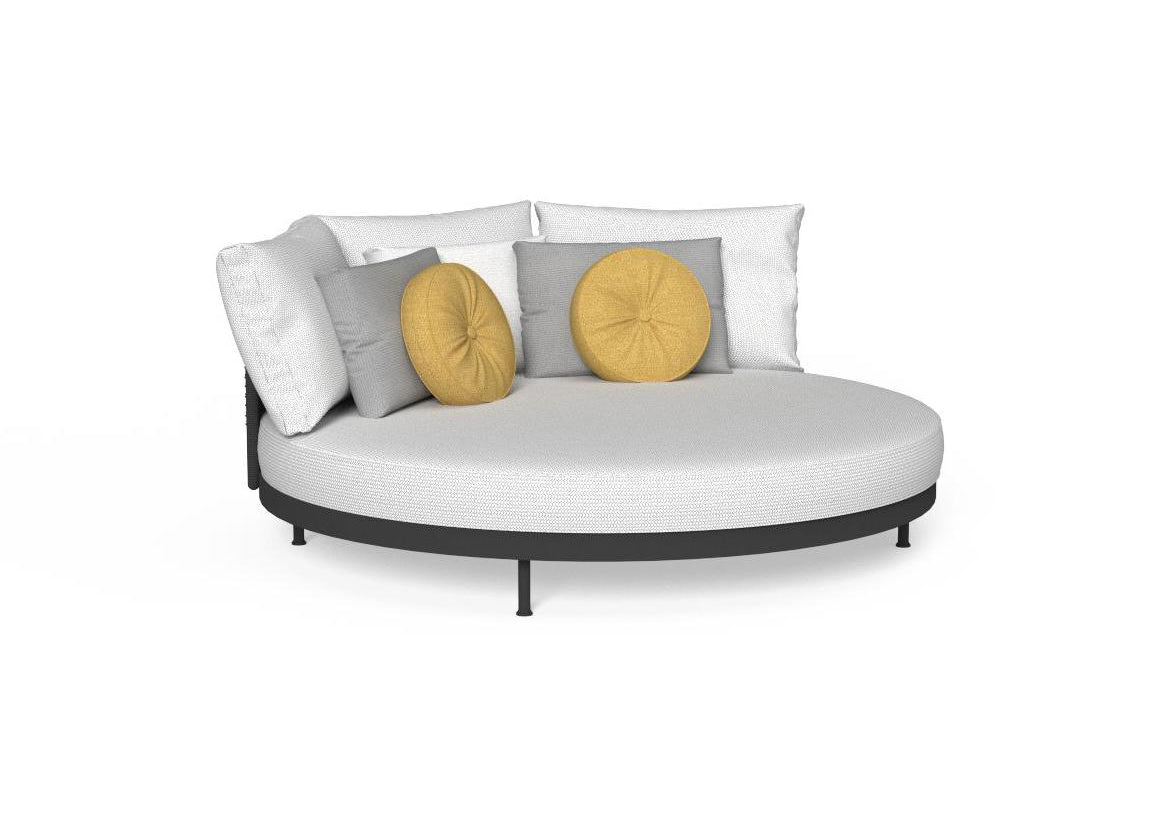 Finish - Graphite Frame Silver Cushions