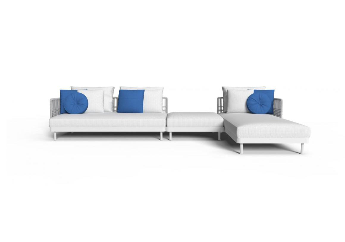 Finish - White Frame Silver Cushions