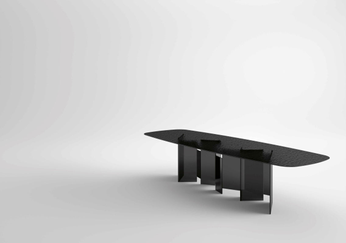 Metropolis Fused Glass Dining Table