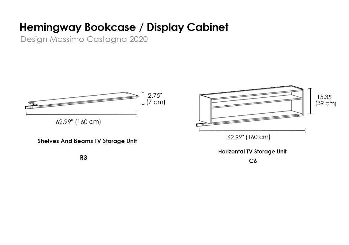 Hemingway Bookcase / Display Cabinet