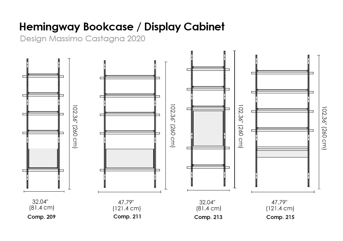 Hemingway Bookcase / Display Cabinet