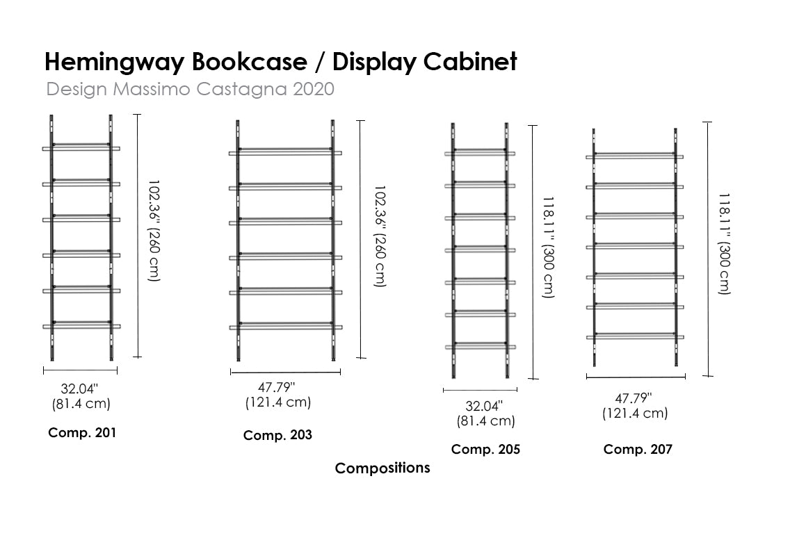 Hemingway Bookcase / Display Cabinet