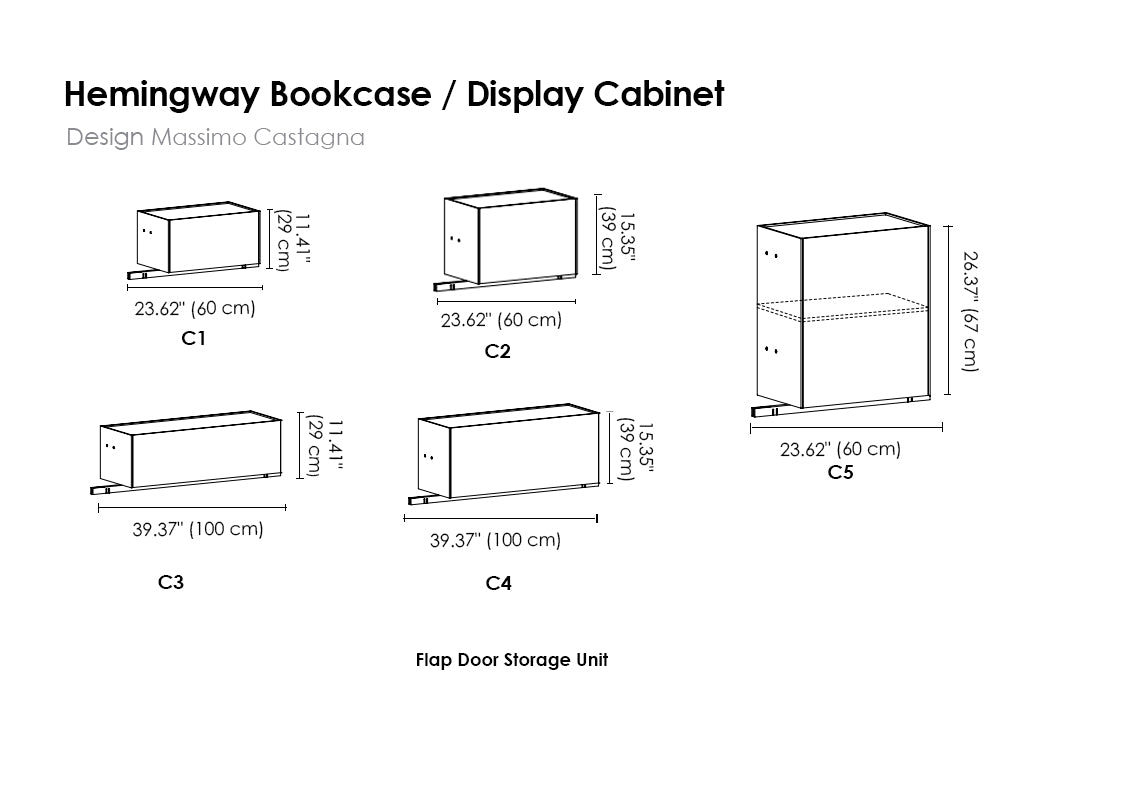 Hemingway Bookcase / Display Cabinet