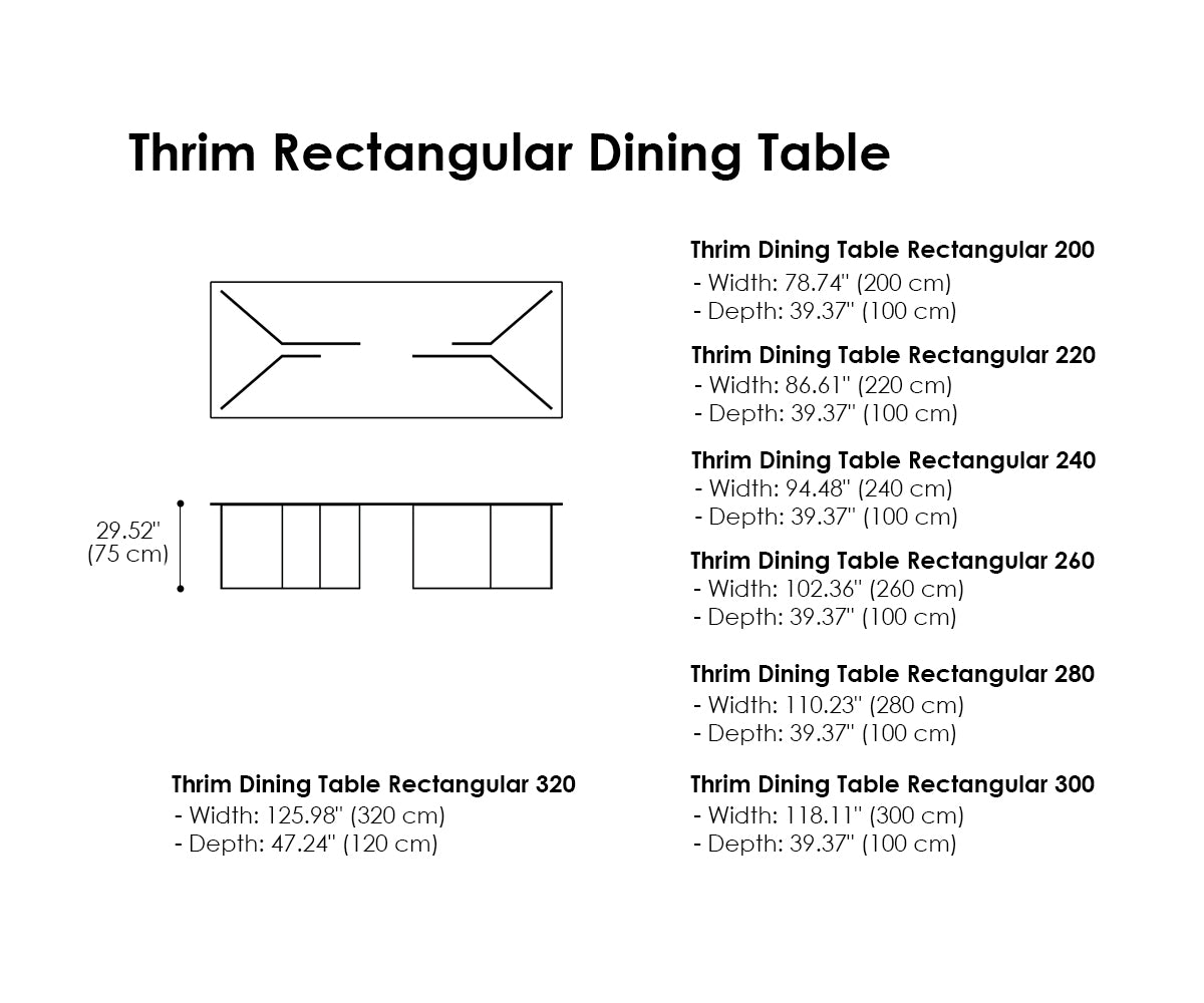 Thrim Rectangular Dining Table