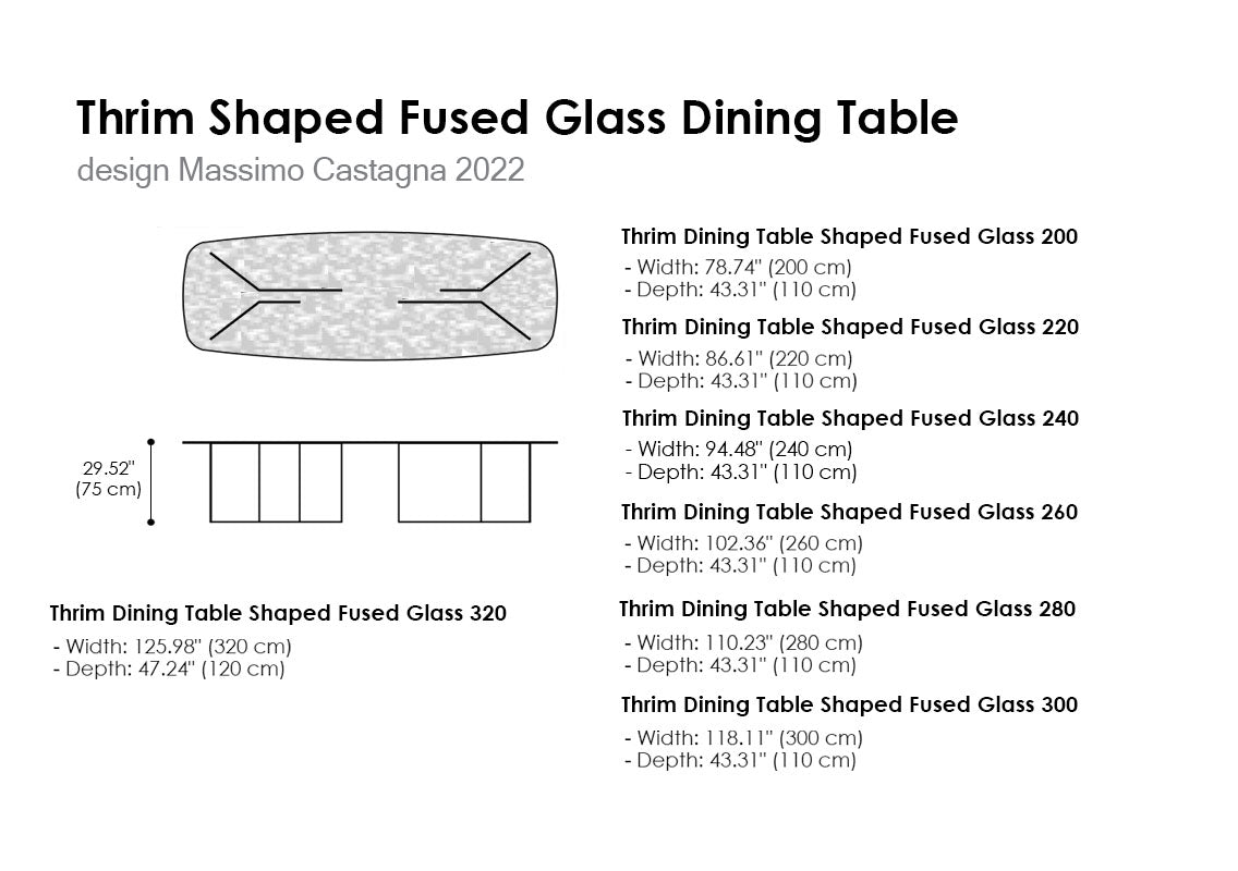 Thrim Shaped Dining Table