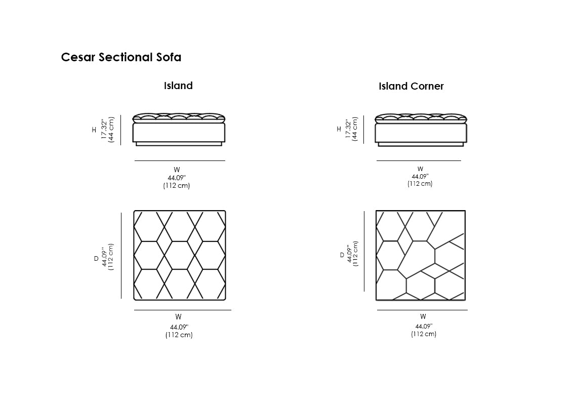 Cesar Sectional Sofa