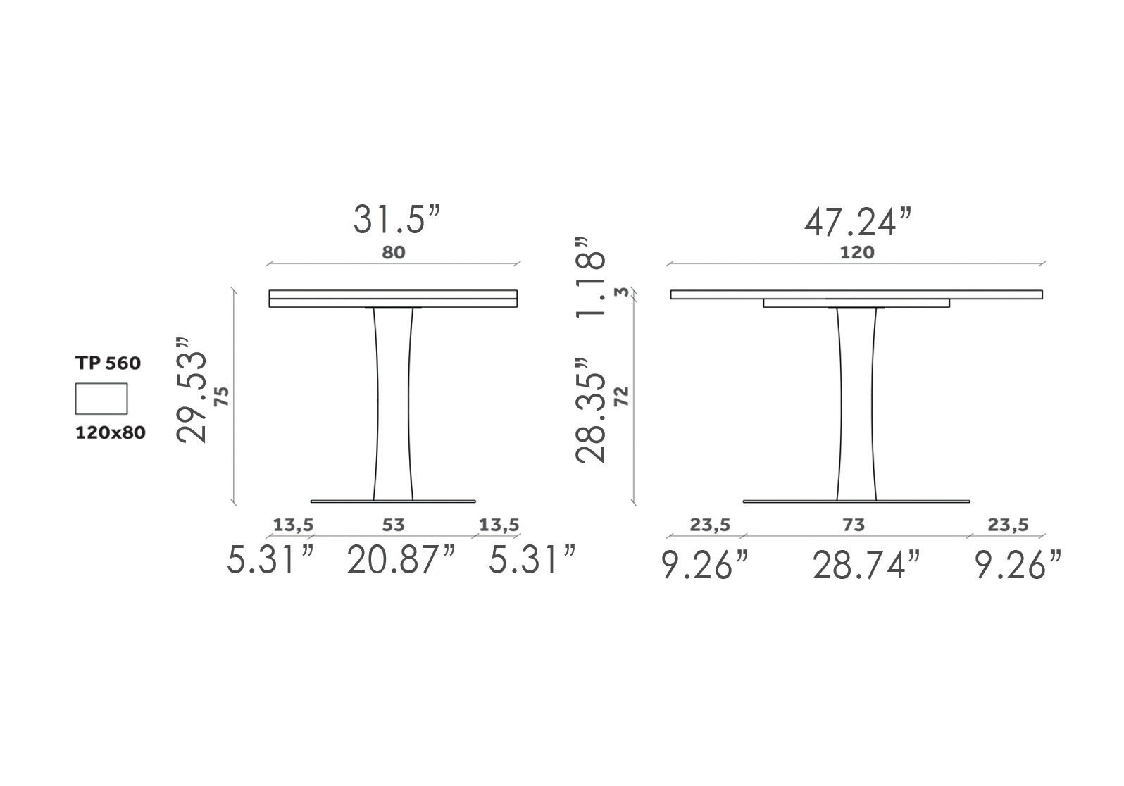 Gualtiero Fixed Bistro Table