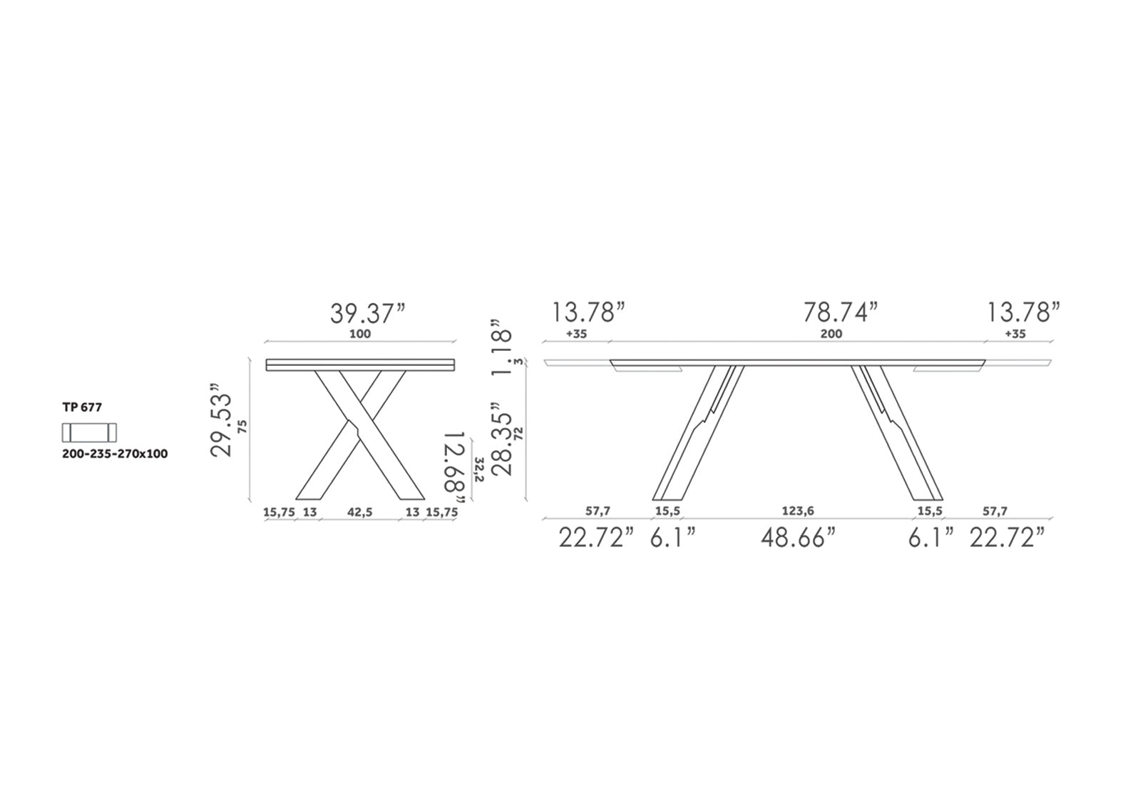 Gustave Plus Extendable Dining Table