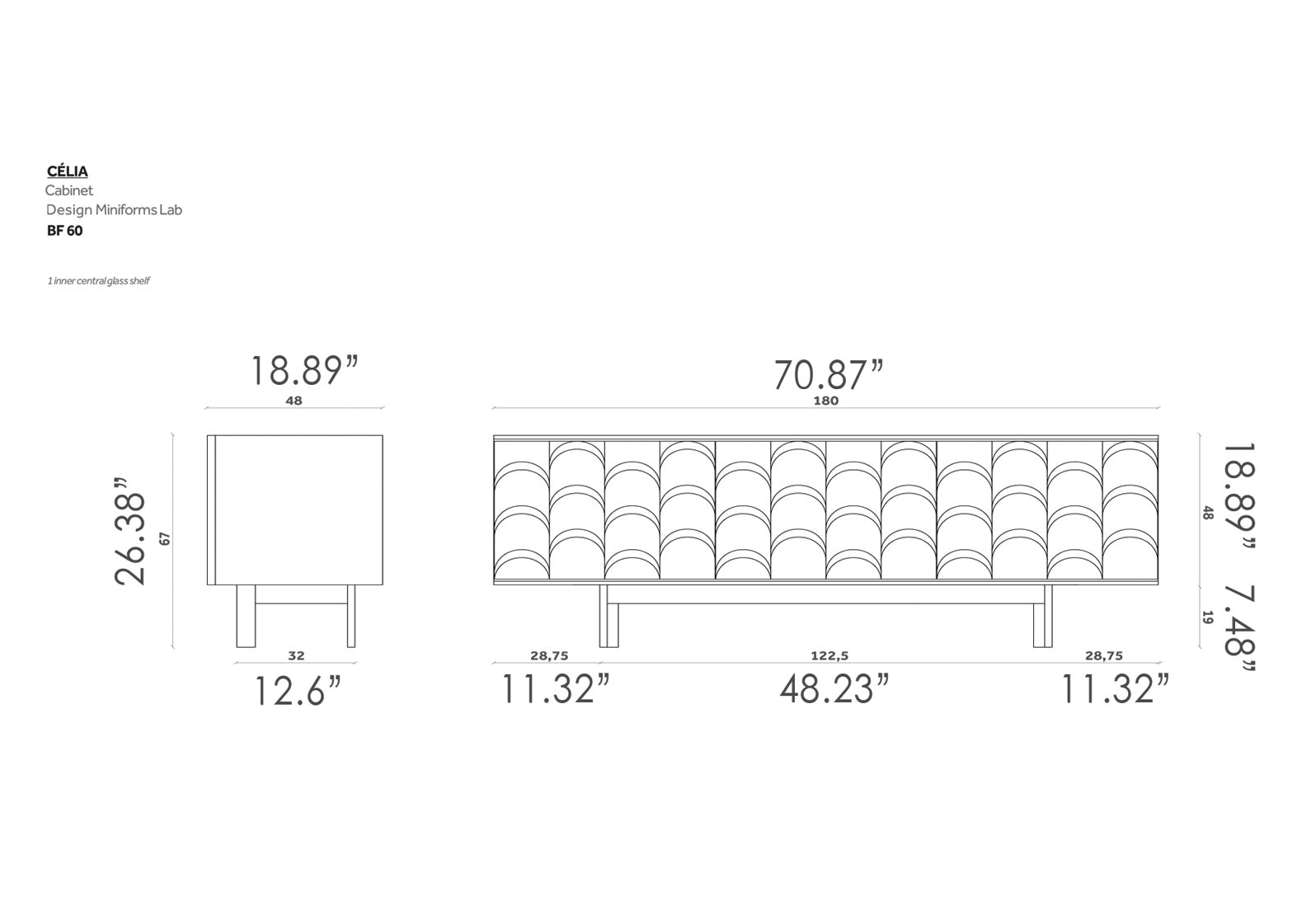 Célia Sideboard With Integrated Vase & Air Purifier