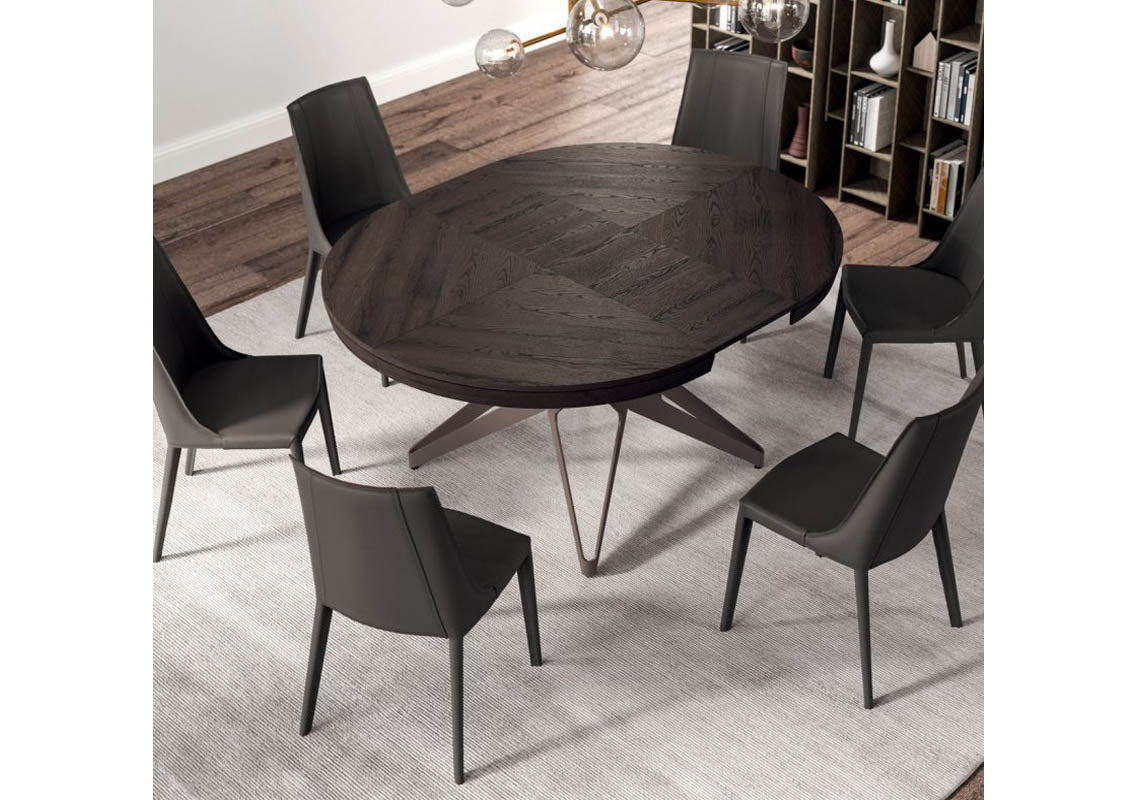 Big Round Extendable Dining Table