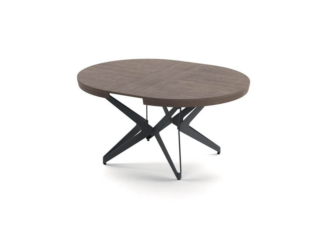 Big Round Extendable Dining Table
