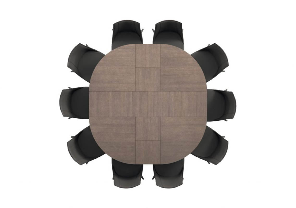 Big Round Extendable Dining Table