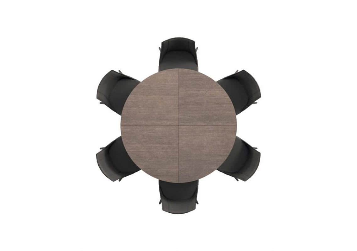 Big Round Extendable Dining Table