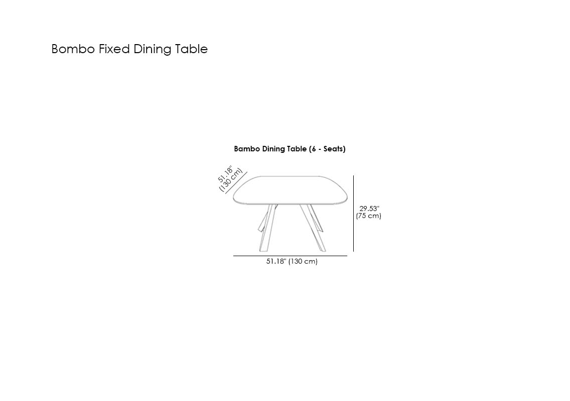 Bombo Fixed Dining Table