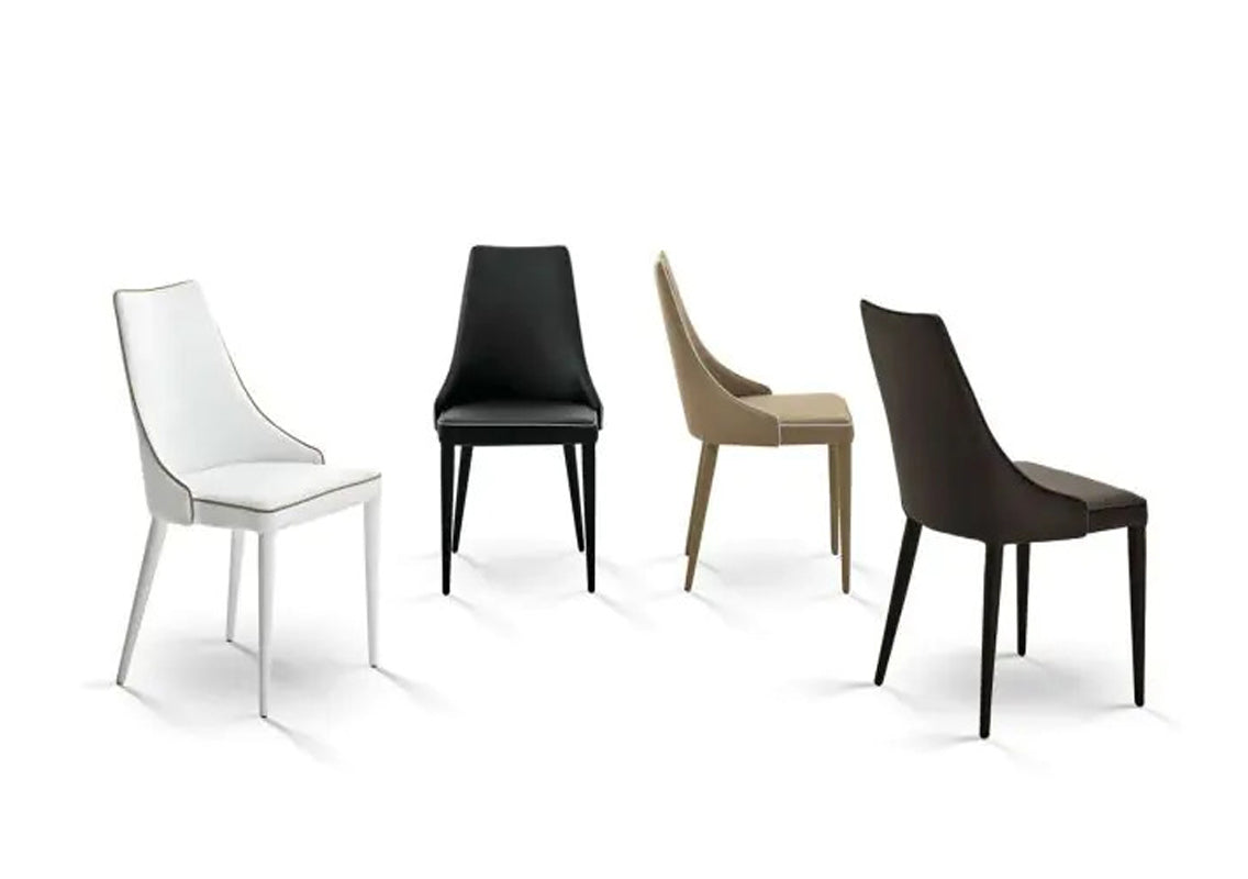 Clara Chair In Anthracite Premium Eco Leather (Quick Ship)