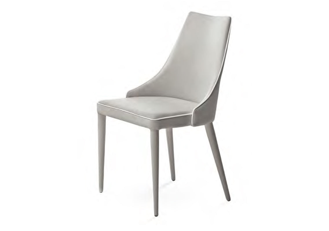Clara Chair in Gray Premium Eco Leather (Quick Ship)