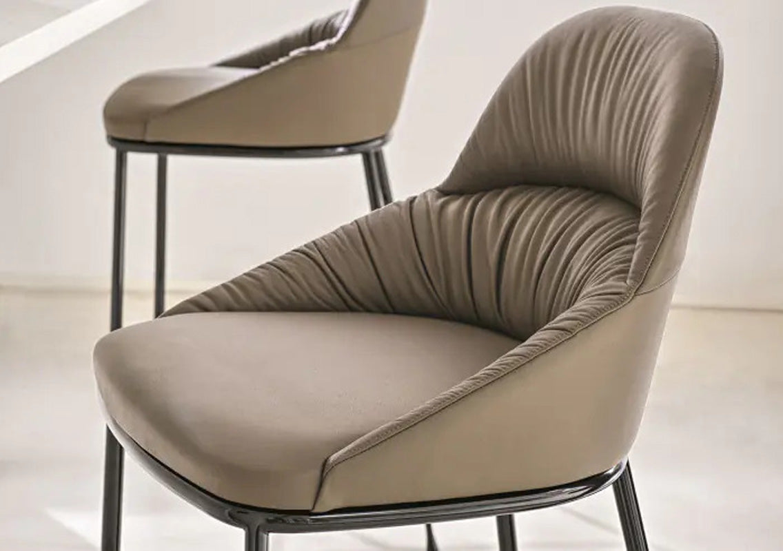 Queen Bar Stool in Sand Premium Eco Leather (Quick Ship)