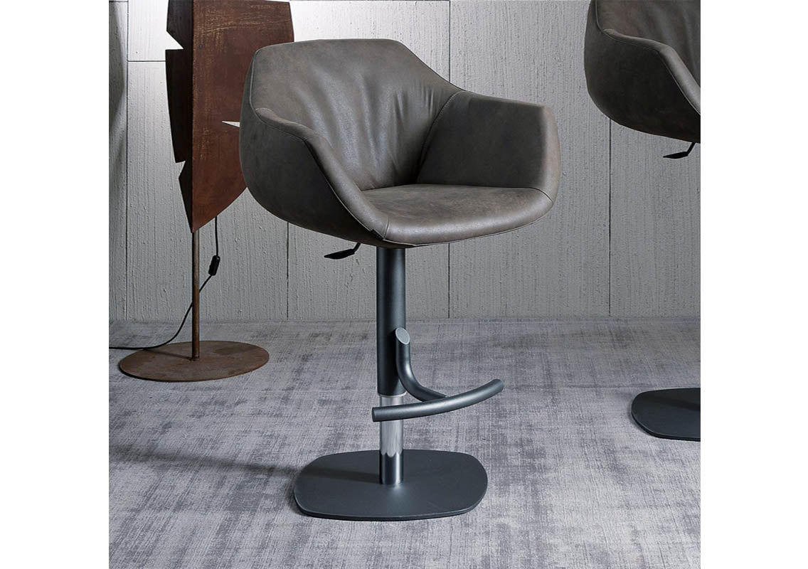 Boris Adjustable Height Bar Stool
