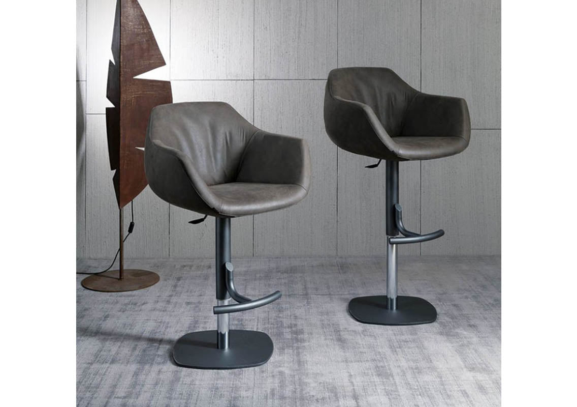 Boris Adjustable Height Bar Stool