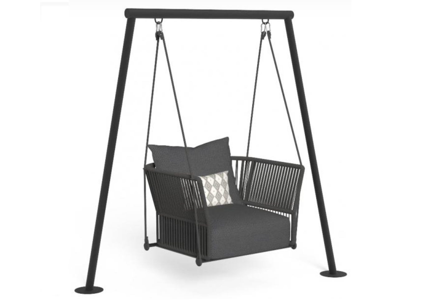 Finish - Dark Grey Rope Dark Grey Cushion