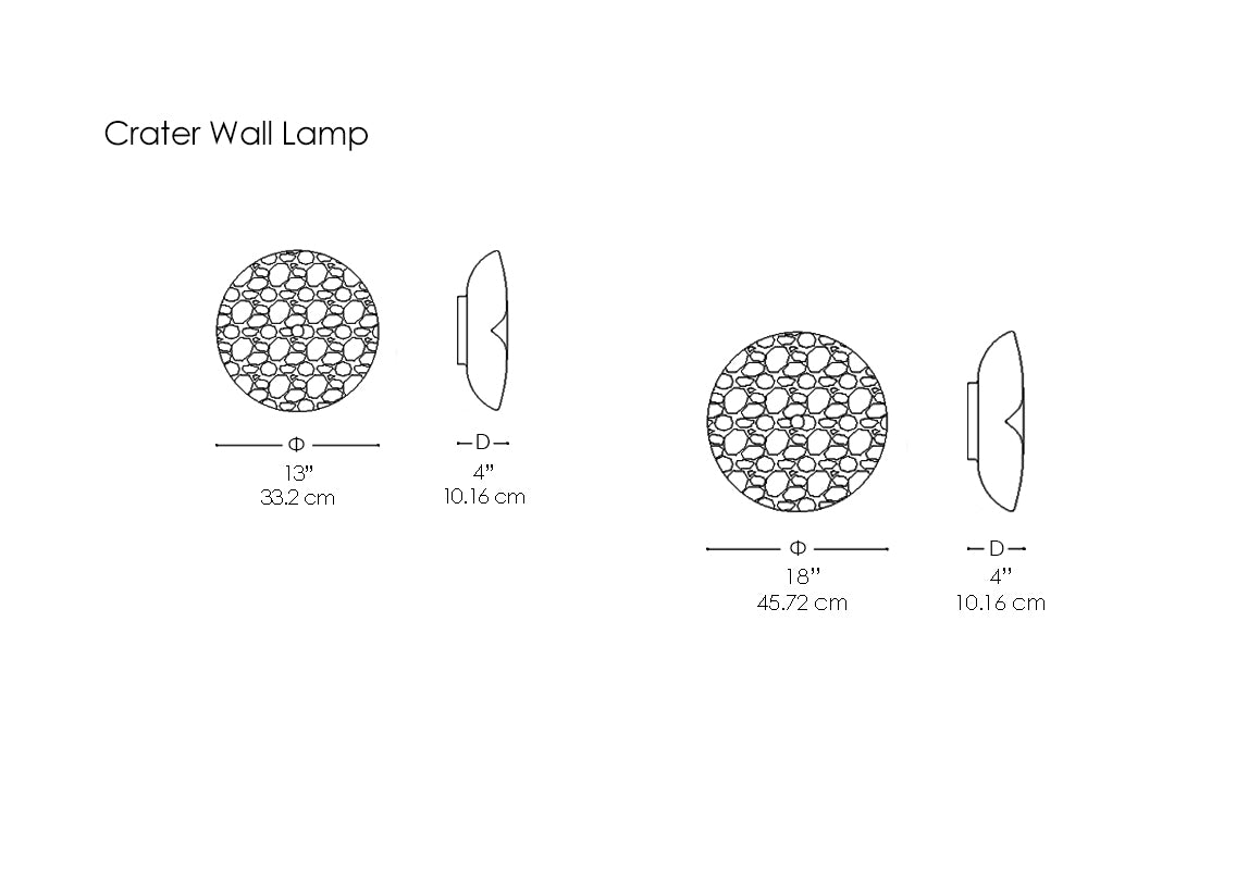 Crater Wall Lamp