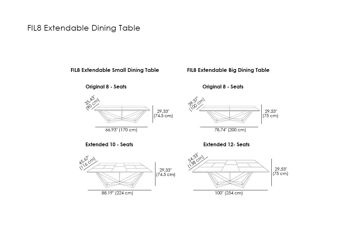 FIL8 Extendable Dining Table