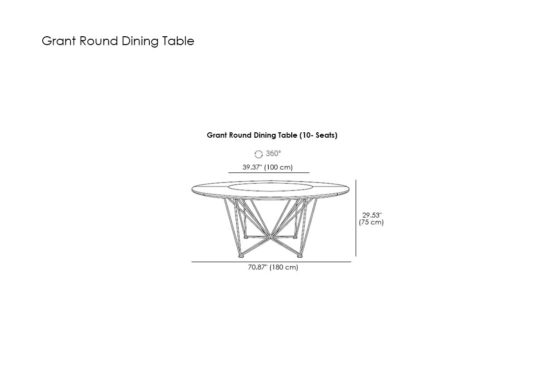 Grant Round Dining Table
