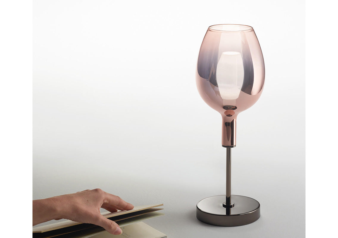 Glass - Shiny Pink Gold Coating ITLMP
