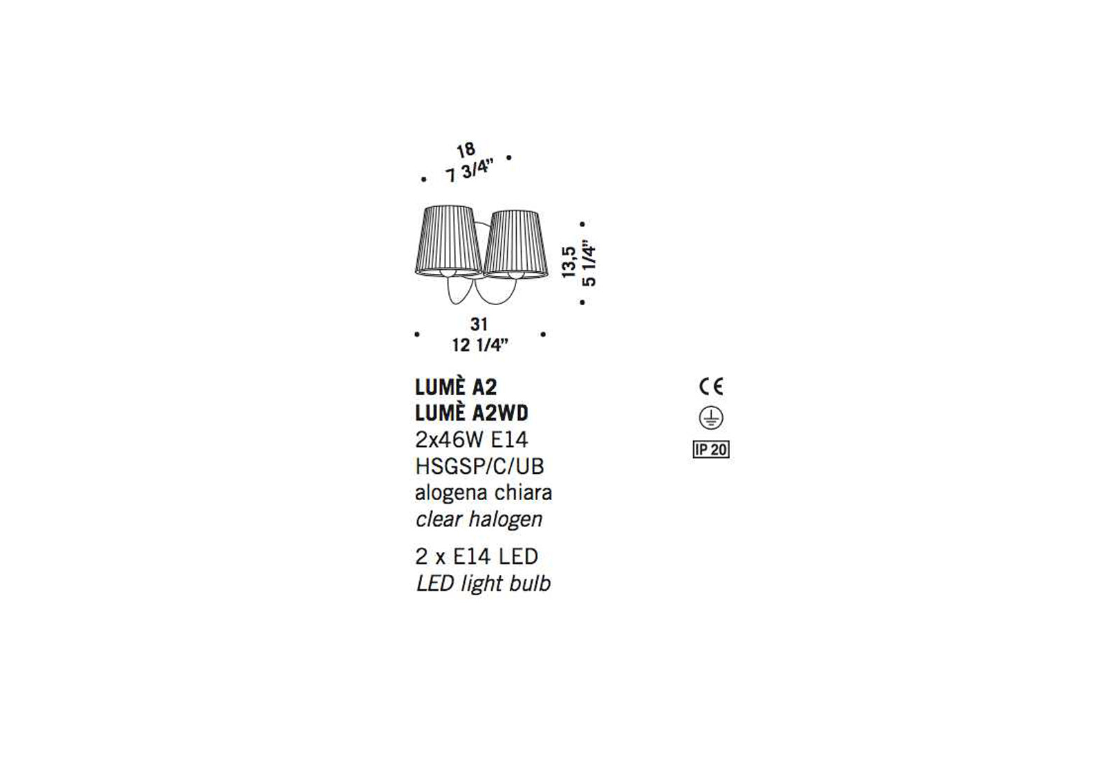 Lumè Wall Sconce - DISCONTINUED