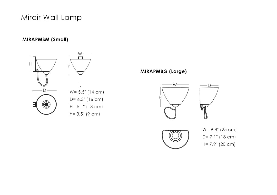 Miroir Wall Lamp