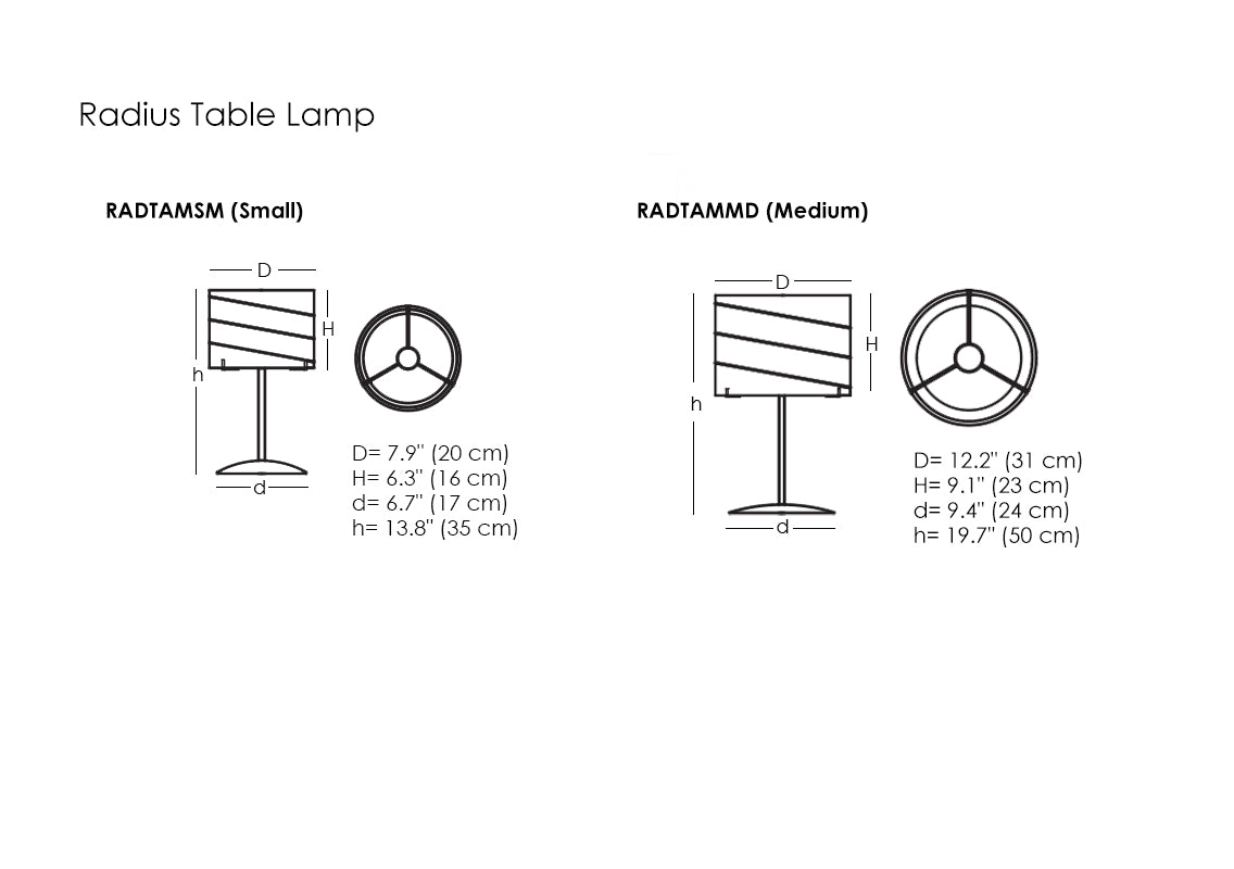 Radius Table Lamp