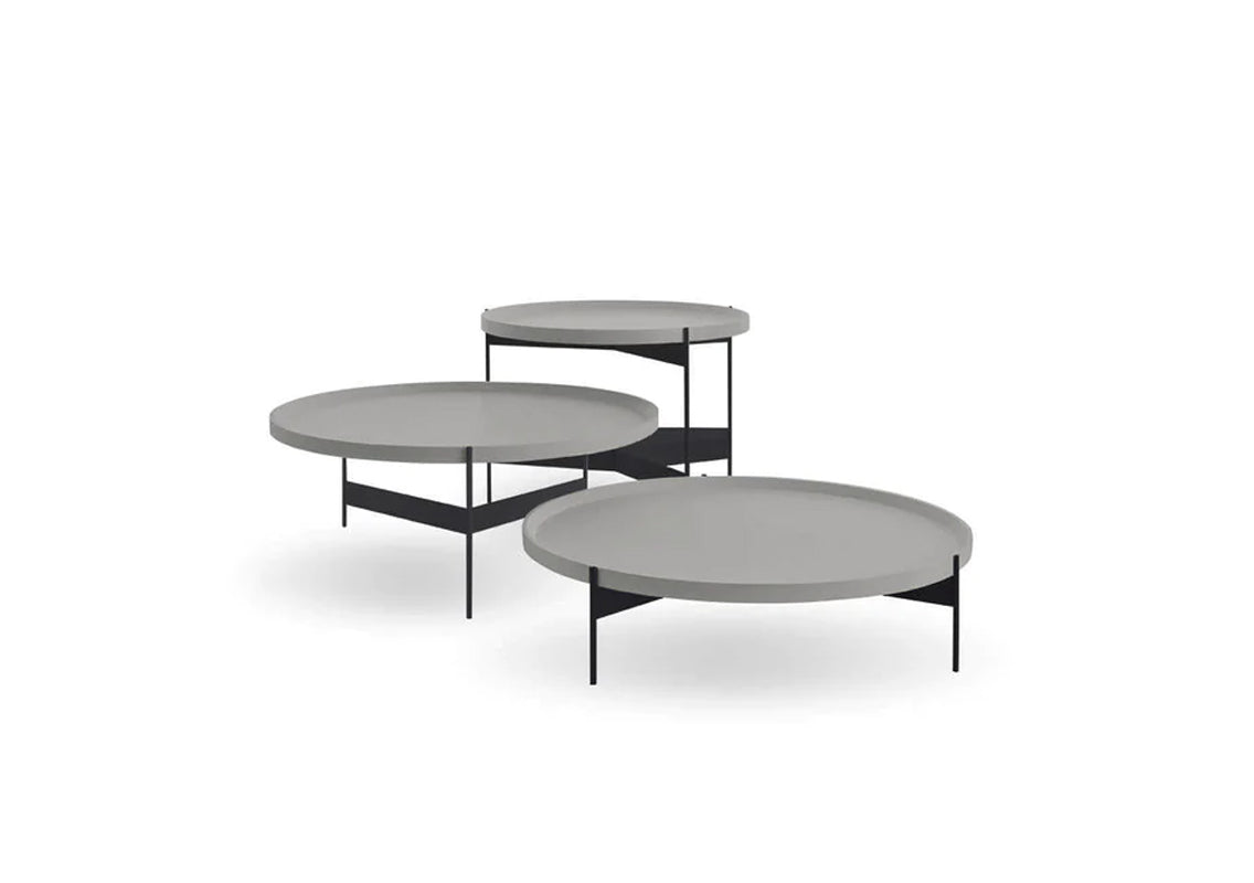 Abaco Coffee & Side Table with Ash Gray Top (Quick Ship)