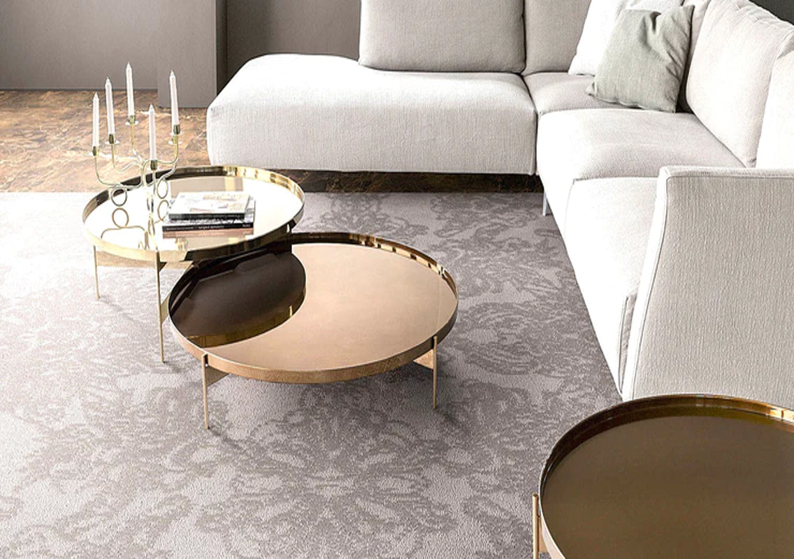 Abaco Coffee & Side Table In High Gloss Bronze (Quick Ship)