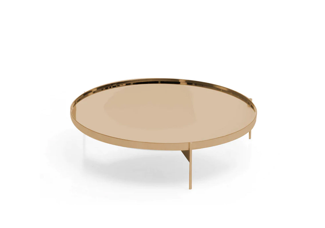 Abaco Coffee & Side Table In High Gloss Bronze (Quick Ship)