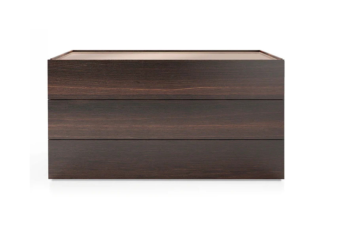 Atlante Dresser Burnt Oak/Bronze Mirror (Quick Ship)