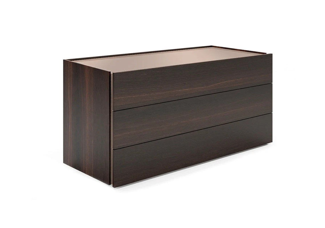 Atlante Dresser Burnt Oak/Bronze Mirror (Quick Ship)