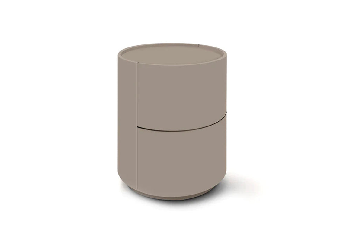 Dedalo 2-Drawer Nightstand In Beige Finish (Quick Ship)