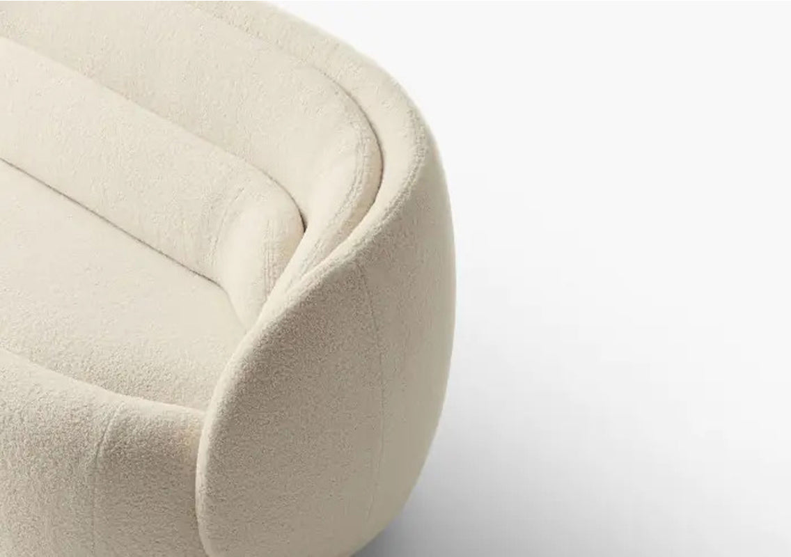 Peonia 78" Sofa In Aries 02 Fabric (Quick Ship)