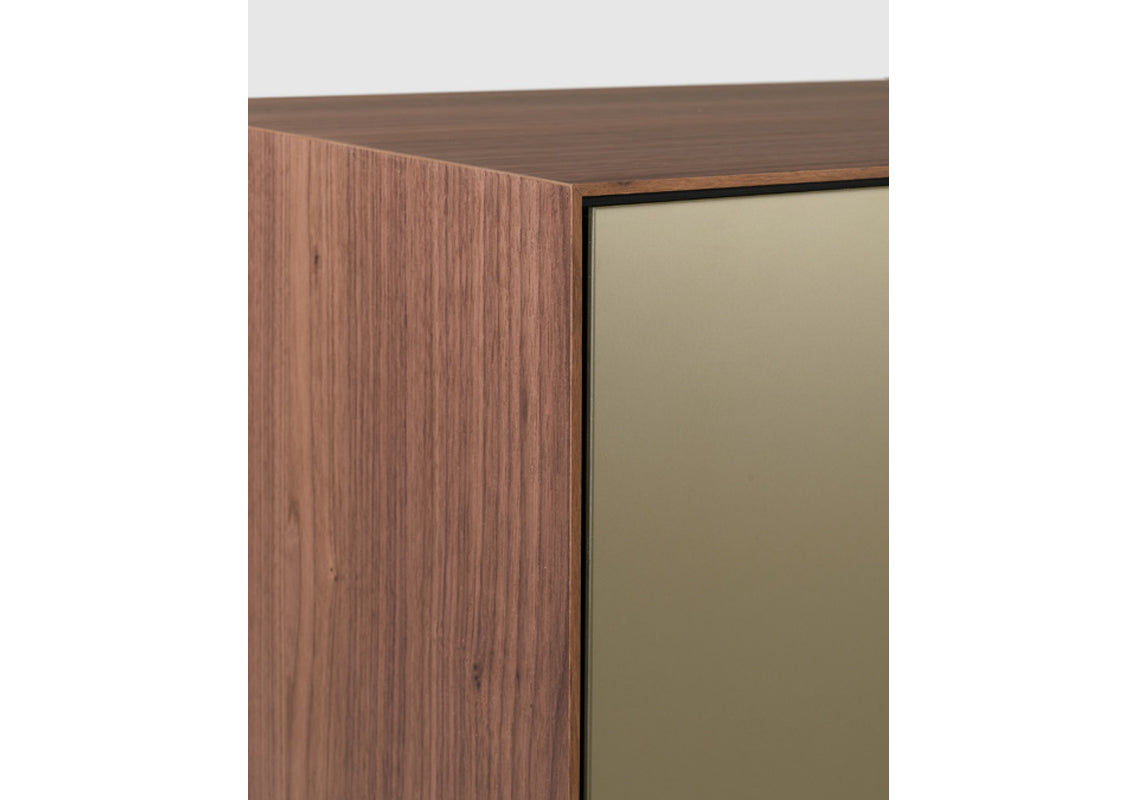 Norma Sideboard In Canaletto Top & Sides (Quick Ship)