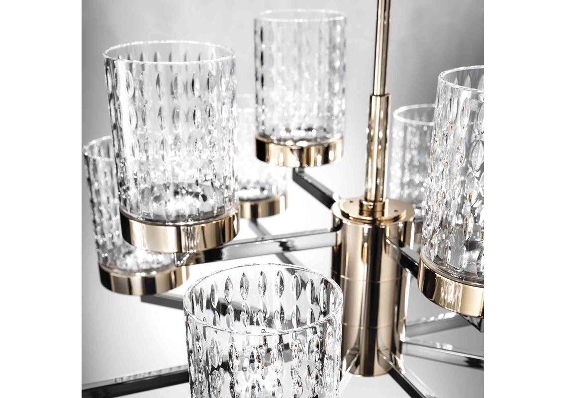 Quarzo Chandelier 8+4 Lights