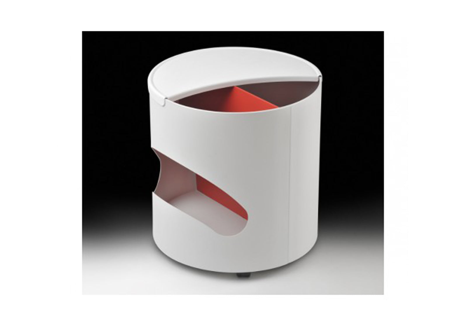 Robo 50/70 Cylindrical Side Table / Storage Container On Wheels