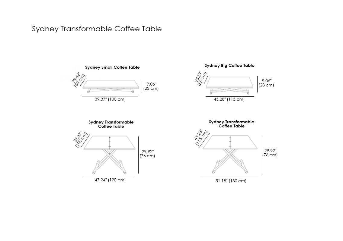Sydney Transformable Coffee Table