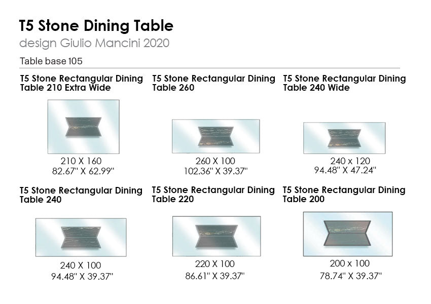 T5 Stone Dining Table