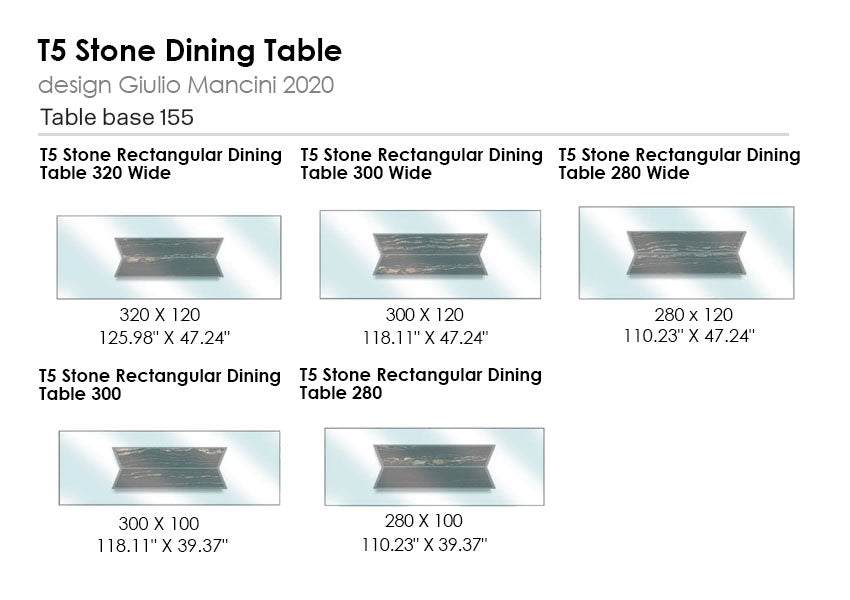 T5 Stone Dining Table