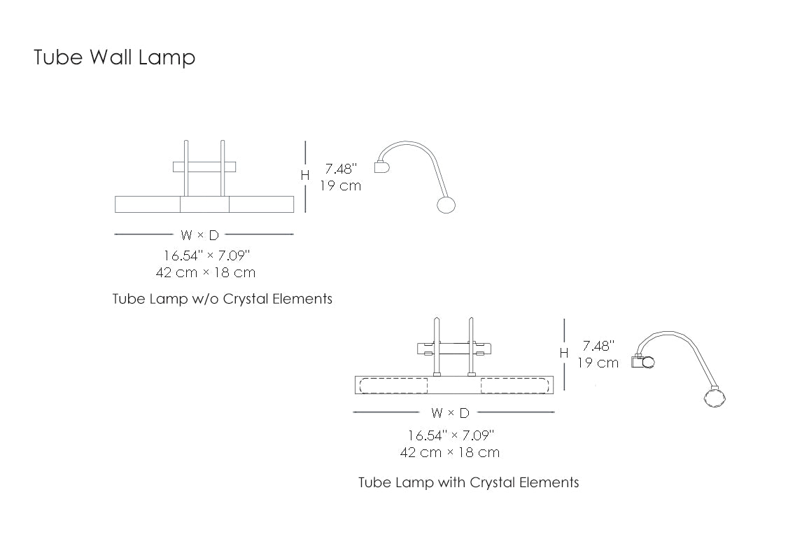 Tube Wall Picture Lamp